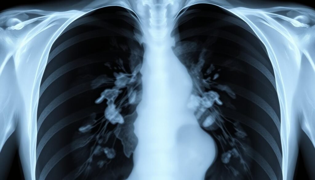 what does lung cancer look like on an xray