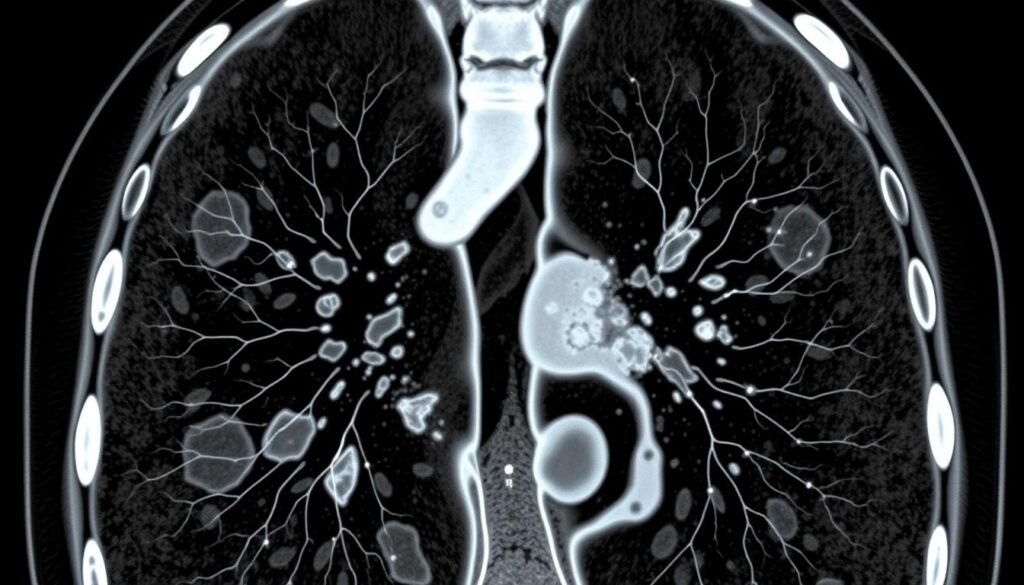 what does lung cancer look like on ct scan