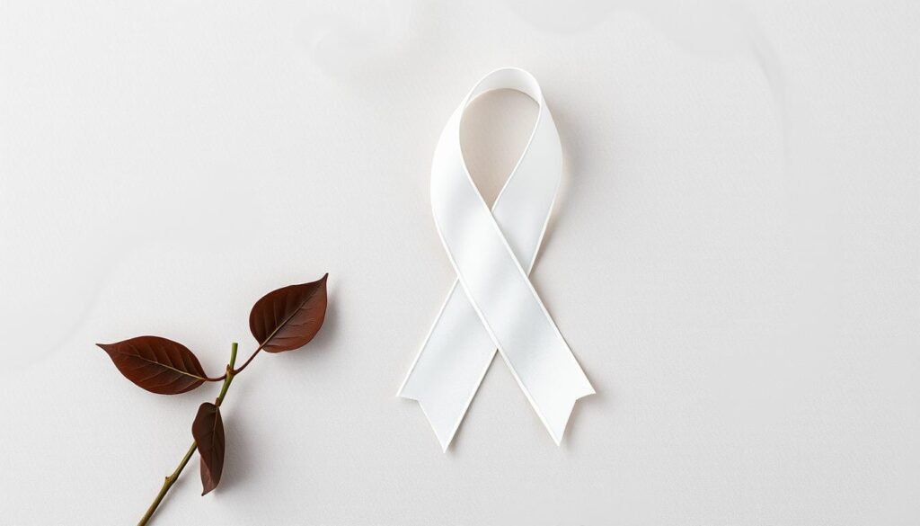 white ribbon lung cancer