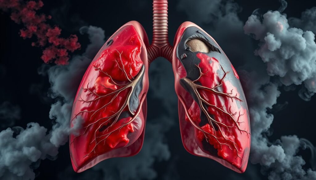 Long-term effects of vaping on lungs