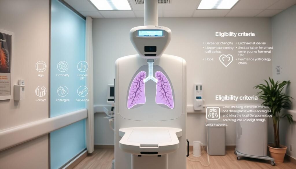Lung cancer screening eligibility criteria