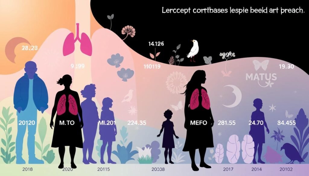 Lung cancer survival rate by age