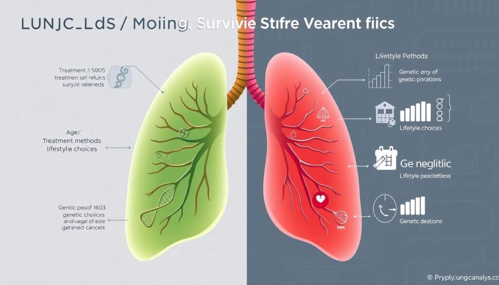 lung cancer prognosis factors affecting survival